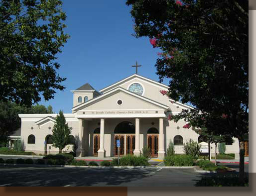 Landscaping at Saint Joseph Church in Vacaville, CA